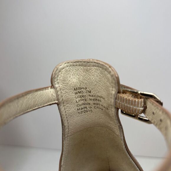 Kenneth Cole New York Milania Leather Strappy Ankle High Heel Womens Open Toe - Picture 9 of 10